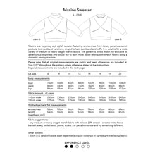 Load image into Gallery viewer, Maxine Sweater, digital PDF sewing pattern, size 6-20UK