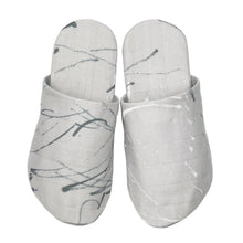 Load image into Gallery viewer, whisper slippers sewing pattern by dhurata davies, the plain version made in a quilted nani iro fabric