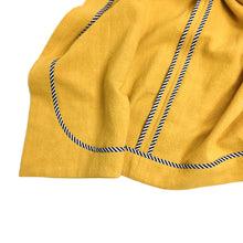 Load image into Gallery viewer, The Overlap sewing pattern by dhurata davies, flat lay of the yellow version showing the hong kong bound inside seams