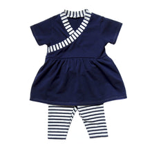 Load image into Gallery viewer, flo dress and riley leggings sewing pattern for babies and toddlers by dhurata davies
