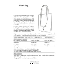 Load image into Gallery viewer, Hattie Bag printed sewing pattern, paper