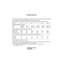 Load image into Gallery viewer, Hugo Boxers sewing pattern - men's clothing pattern, PDF, sizes XS-XXL