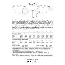 Load image into Gallery viewer, Cora Tee, digital PDF sewing pattern, size 6-20UK, by Dhurata Davies