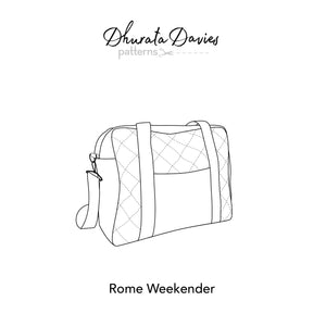 Rome Weekender - bag printed sewing pattern by Dhurata Davies