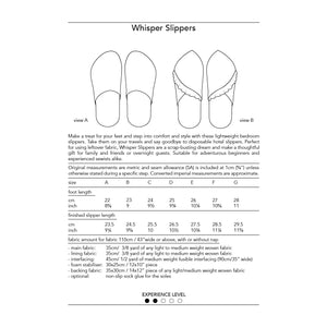 Whisper Slippers - PDF sewing pattern by Dhurata Davies