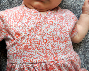 Flo Dress and Riley Leggings, printed sewing pattern for babies, 0 - 24 months